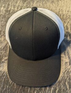 Black/White Trucker Snapback Hat