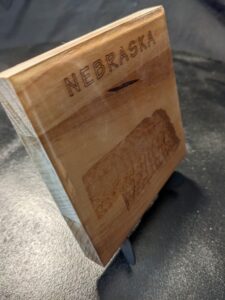 Nebraska - Topographical Drink Coaster