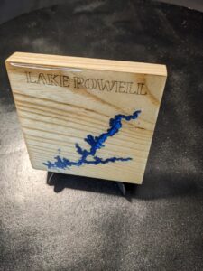Lake Powell - Topographical Drink Coaster
